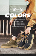 Men's spring new arrivals: british retro mid-cut martin boots, men's casual work shoes, trendy low-top ankle boots, leather shoes