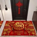 2026 year of the horse new year spring festival red doormat festive entrance mat entrance foot mat dust removal doorway carpet
