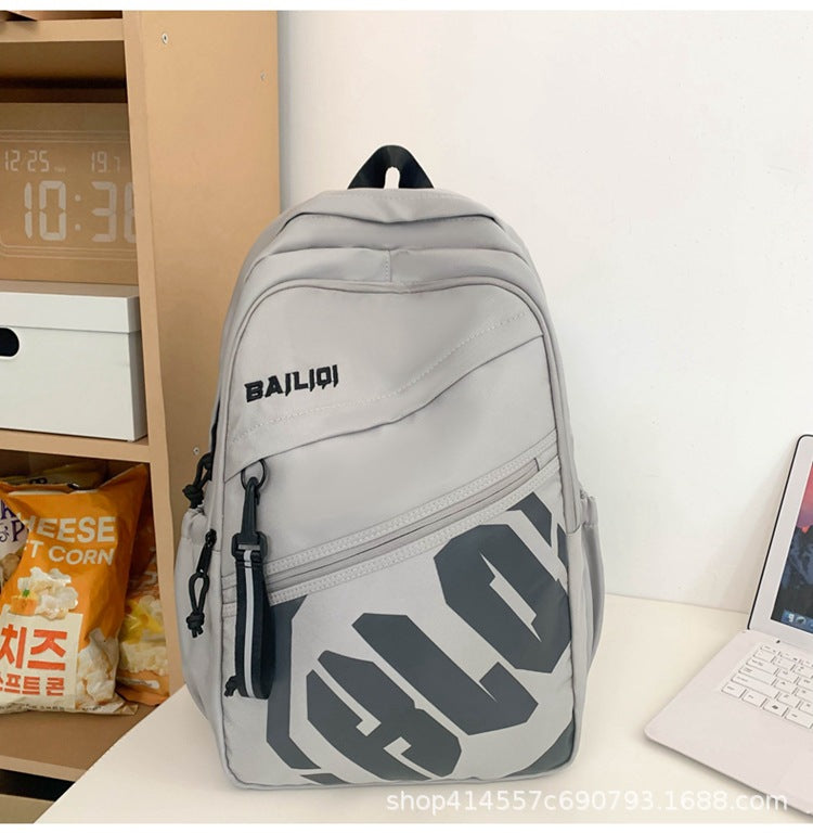 Schoolbag for junior high school students, large capacity, wear-resistant, urban casual style, large capacity, wear-resistant, business trip, backpack