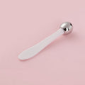 Factory direct eye cream massage wand - double-ended, dark green eye cream applicator, cream dispensing spoon, metal eye massage stick