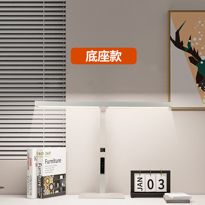 Smart voice-controlled full spectrum eye protection study desk lamp - red light blocking clip-on desk lamp for kids' homework