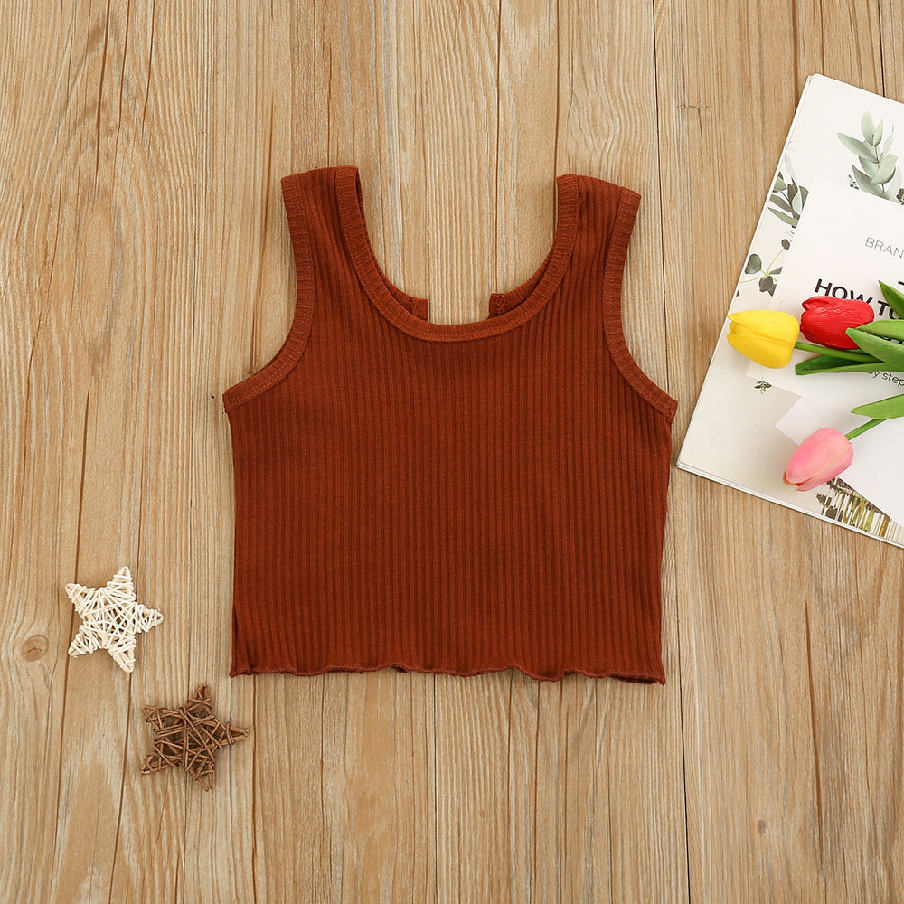 Children's fashion: european & american style baby & toddler girls' tank tops, summer short-sleeve tops, girls' vest, short style, class a