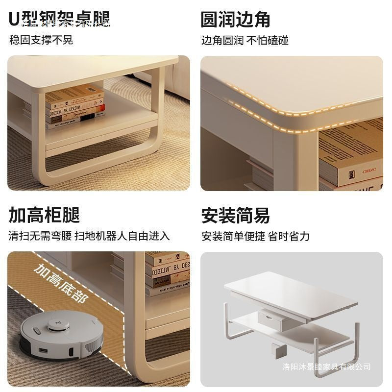 Coffee table living room for homesmall apartment sofa side table new arrival balcony small tea table rental house small coffee table