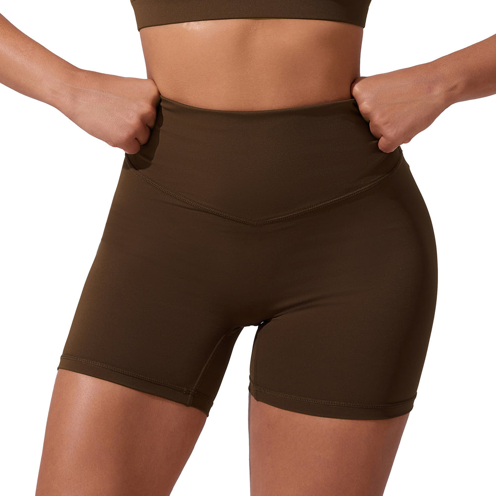 new cloud-feel yoga shorts: high-waisted, butt-lifting, compression leggings - stretchy, breathable, perfect for running and fitness