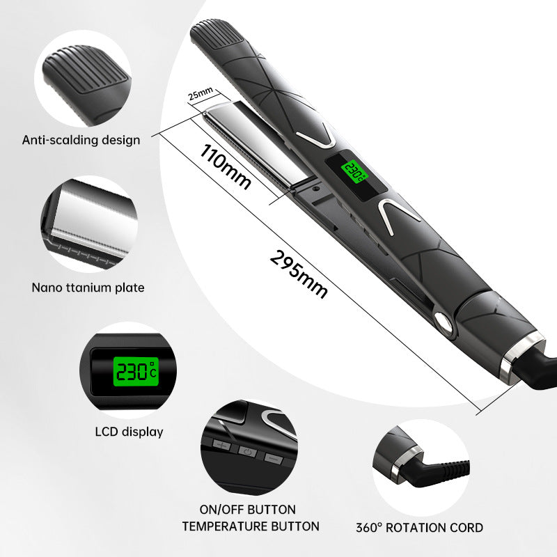 Cross-border special hair straightener Negative ion hair straightener Splint Curling iron Dual-purpose multi-functional two-in-one straight clip