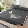 2024 new arrival: solid color tpu waterproof fitted sheet - class a, machine washable, mattress protector for innerspring mattresses