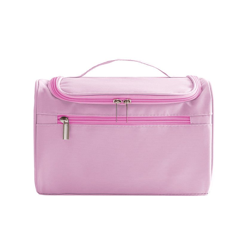 Portable, simple and large-capacity travel toilet bag, pillow hook toilet bag, waterproof Oxford cloth portable storage bag.