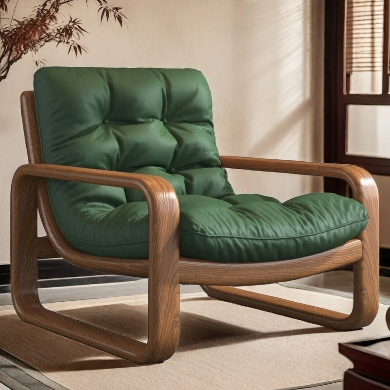 Leather office reception small sofa rest area business reception chair coffee shop iron armrest sofa single chair