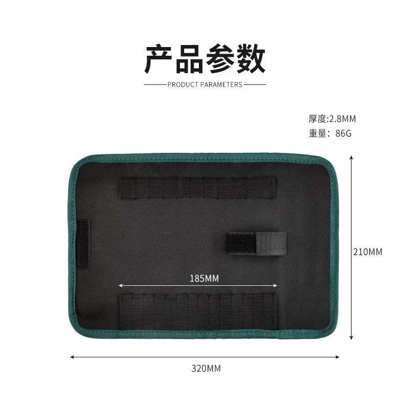 Roll tool bag bit electrician small portable abrasion resistant waist bag abrasion resistant cosmetics bag multifunctional satchel roll bag