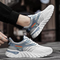 Men's shoes 2025 new winter soft sole anti-odor flyknit mesh shoes men's versatile mesh casual sports running shoes