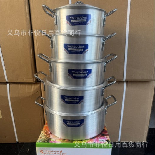 Factory direct sales cross-border multifunctional commercial aluminum pot 013 high-end kitchen tableware essential handy gadgetaluminumpot