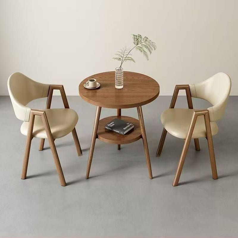 Scandinaviancasualcasual reception negotiation table and chair combination milk tea coffee shop apartment b&b dining table balcony small round table