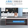 Saint li white executive desk and chair set - manager/ceo desk - minimalist modern office furniture - executive office desk
