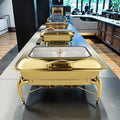 Electric gold stainless steel buffet warming cabinet - 9l buffet stove - ideal for hotels, restaurants, and banquets - in stock