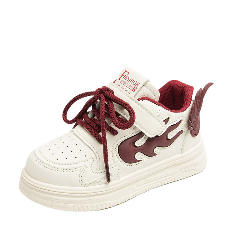 Children's running shoes 2025 spring and autumn new boys soft-soled breathable mesh sneakers girls shoes Internet celebrity board shoes