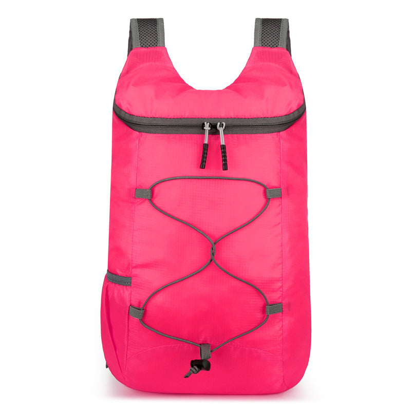 Cross-border fashion leisure travel backpack large capacity sports mountaineering outdoor skin bag portable foldable backpack
