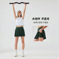 Carefully selected new water-cooled elastic fashionpleated skirt double-layer fashion tape three-point sports pants dk383