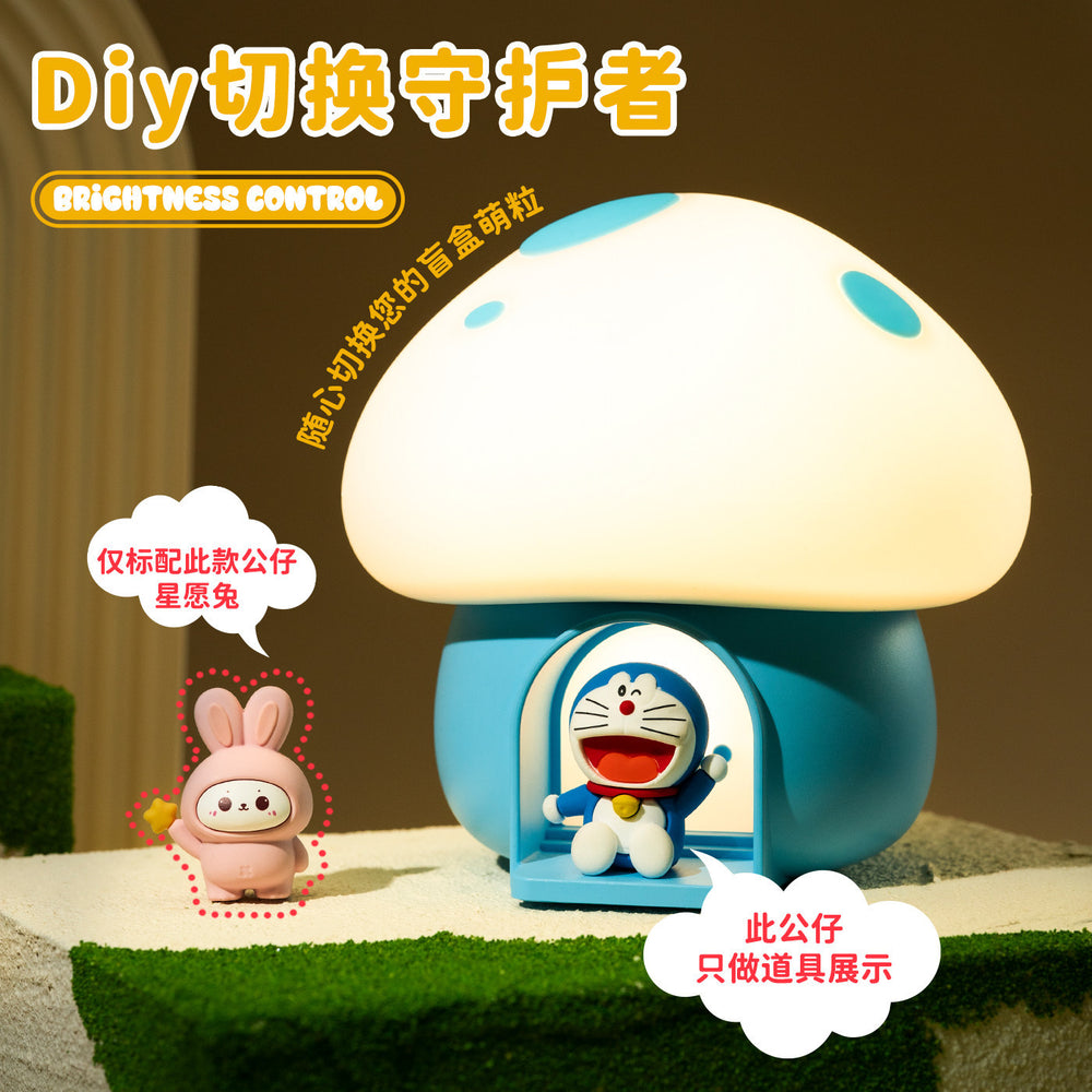 Night light bedroom sleep light baby feeding lighting bedside charging model kids room mushroom silicone pat light