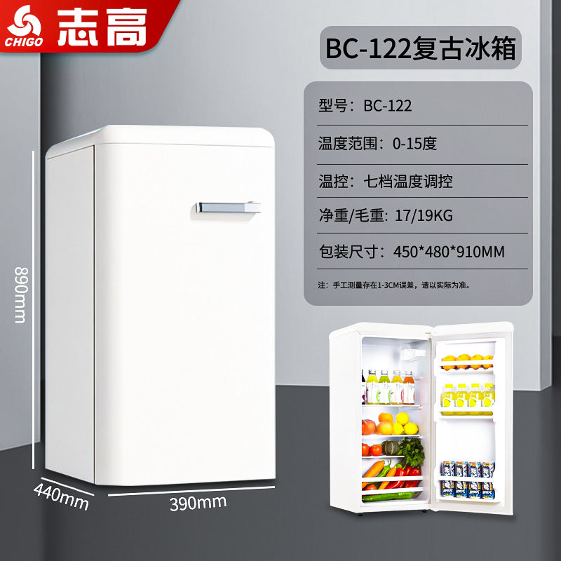 foreign trade single-door refrigerator, small household refrigerator, mini breast milk freezer, hotel small refrigerator, energy saving