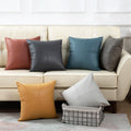 No-wash technical cloth sofa pillow casual modern office waist cushion pure colorpatchwork pillow bedside cushion dropshipping