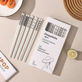 Nordic creative ceramic chopsticks - non-slip, anti-mold, high-temperature resistant set - home use, instagram-worthy, high-value tableware gift box