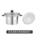 Wholesale stainless steel multifunctional noodle pot with handheld strainer, large capacity deep fryer, universal cooking pot for home use
