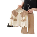 Girls' knit sweater set - new autumn/winter  collection: handmade heart detail, perfect for little girls
