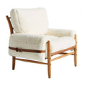 Nordic modern designer single sofa chair for home living room, villa, small apartment - italian style genuine leather leisure chair