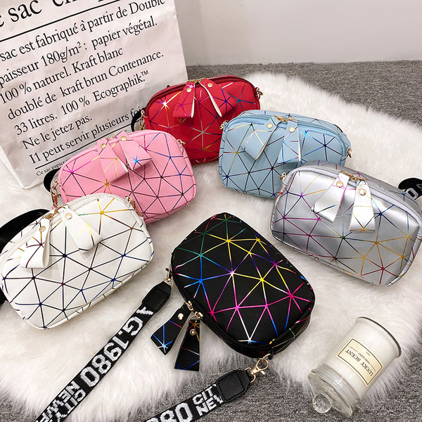 Girls cosmetic bag 2022ladies bag  bag women's bag printed wide shoulder strap small bag women's messenger bag