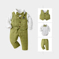 Baby spring & fallnew arrival first birthday dress boys gentleman suit kids vest small suit catching week clothes