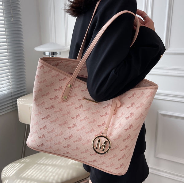 Premium textured bag women's large-capacity 2025 new summer versatile simple shoulder bag class commuter tote bag