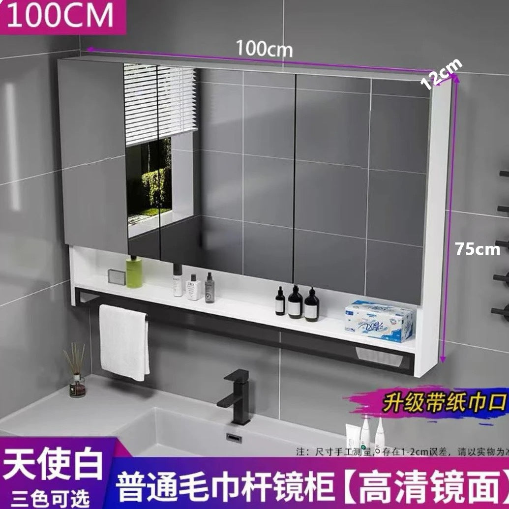 [Consultation and installation] Smart bathroom mirror cabinet is separately wall-mounted with lamp defogging bathroom dressing mirror is simple