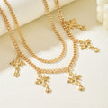Cross pendant waist chain wholesale european and american cross-border personalized jewelry for women multi-layered design sexy body chain