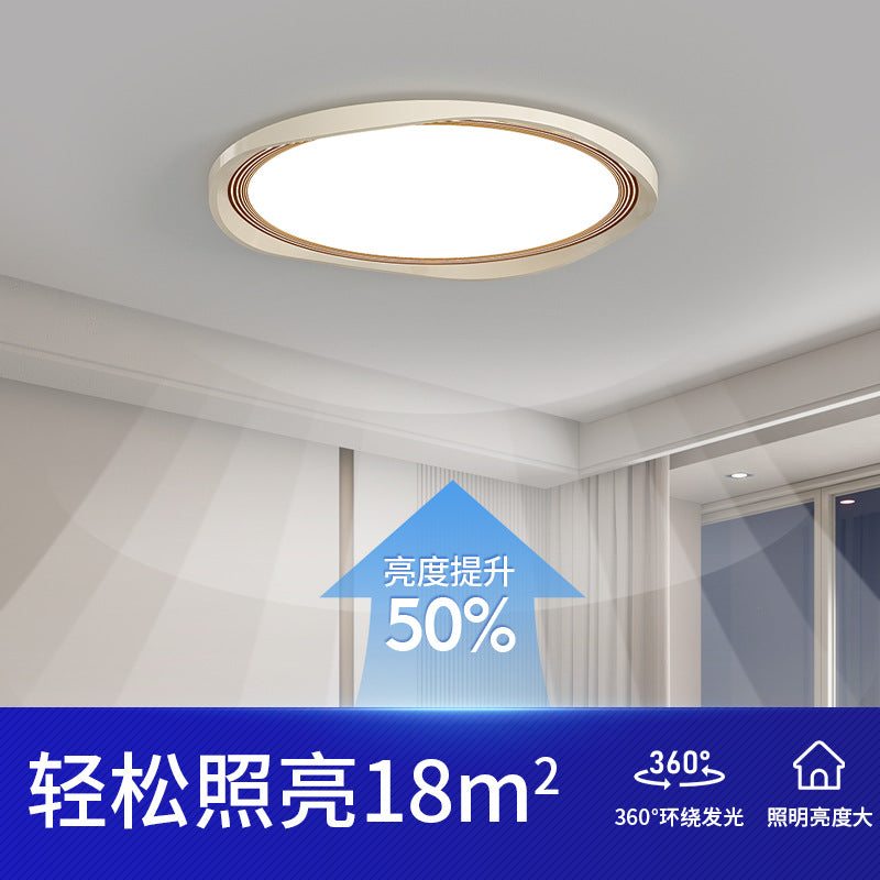 Full Spectrum Eye Protection Modern Bedroom Ceiling Light ins Cream Wind Round Vintage Study Nordic LED Room Lighting