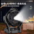 Desktop mini fan - lithium battery, high power, strong wind, silent operation - ideal for office, outdoor, fishing, and camping