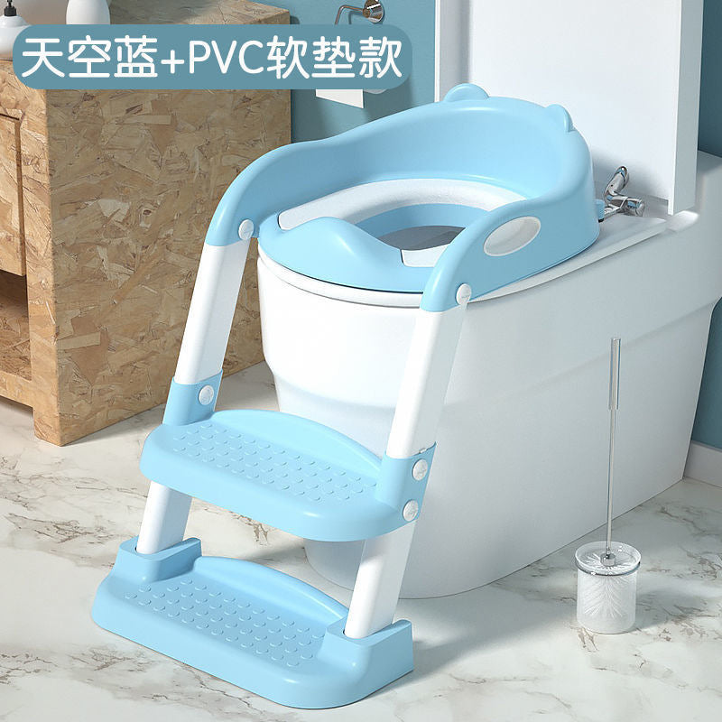 Kids toilet ladder children's toilet baby folding toilet mat baby toilet seat cushion ring ladder toilet seat