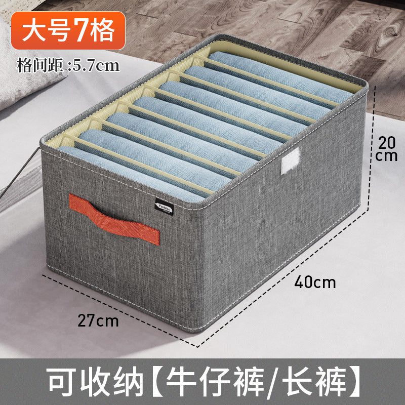 Oxford cloth storage box, clothing finishing fabric, large-capacity household storage wardrobe with handle, portable finishing box.