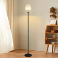 Versatile retro living room bedroom bedside creative lamp modern minimalist warm decor floral fabric trendy floor lamp