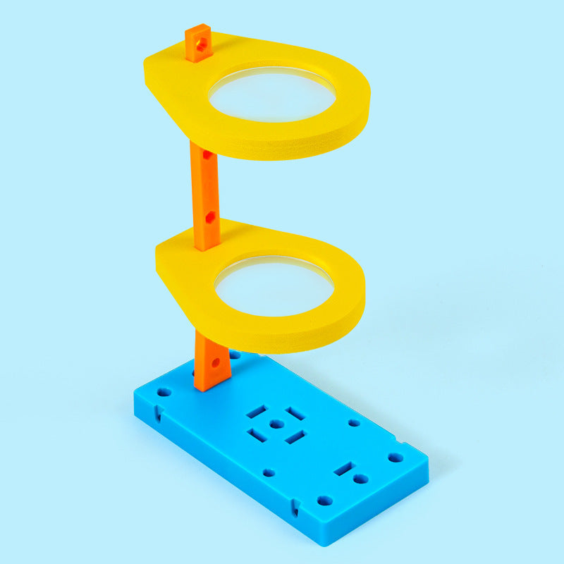 Scientific experiment microscope primary school children handmade educational toys magnifying glass diy technology small production