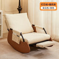 Scandinavian style casual chair rocking chair balcony plaid lazy sofa chair single courtyard living room bedroom nap chair