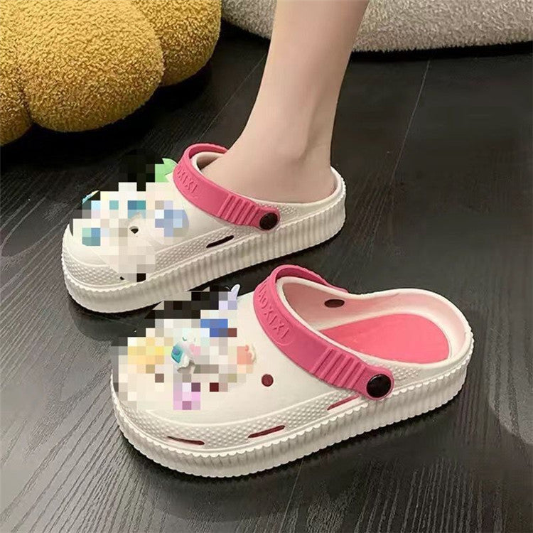 Women's summer 2024 new eva platform clogs: comfortable, slip-resistant, and stylish outdoor sandals