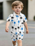 hot-selling children's short-sleeved shirt set, casual shirt set, summer simple stripes, dropshipping available
