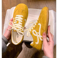 2026 spring/summer new arrival: bestselling yellow german army trainers (gats) - women's flat retro sneakers, casual athletic shoes