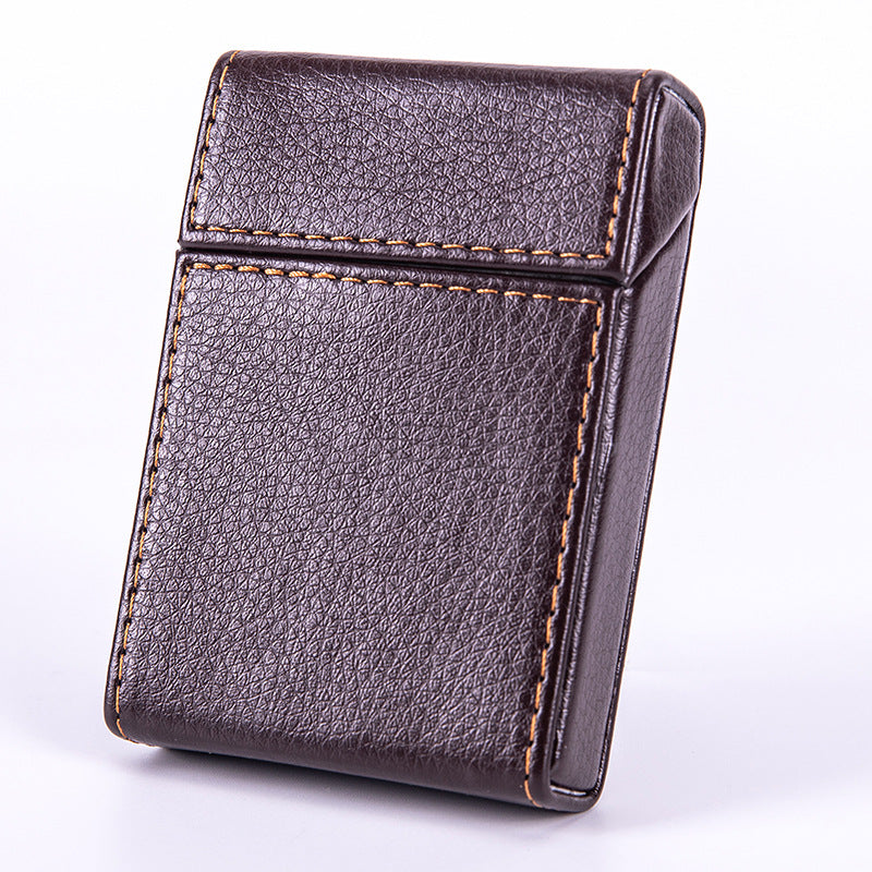 Medium cigarette box 20 pcs portable creative leather soft cigarette case soft cigarette bag cover personalized gift cigarette set cigarette case