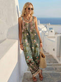 Amazon european new arrival  fashion striped casual vacation jumpsuit summer women's