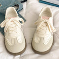Sweet korean style white sneakers for women, 2026 spring/summer new arrivals, versatile niche design, lightweight student trend, german army trainers
