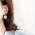 Small fresh green earrings for women niche stylesense of designcasual earrings classy sense tea series early spring earrings wholesale
