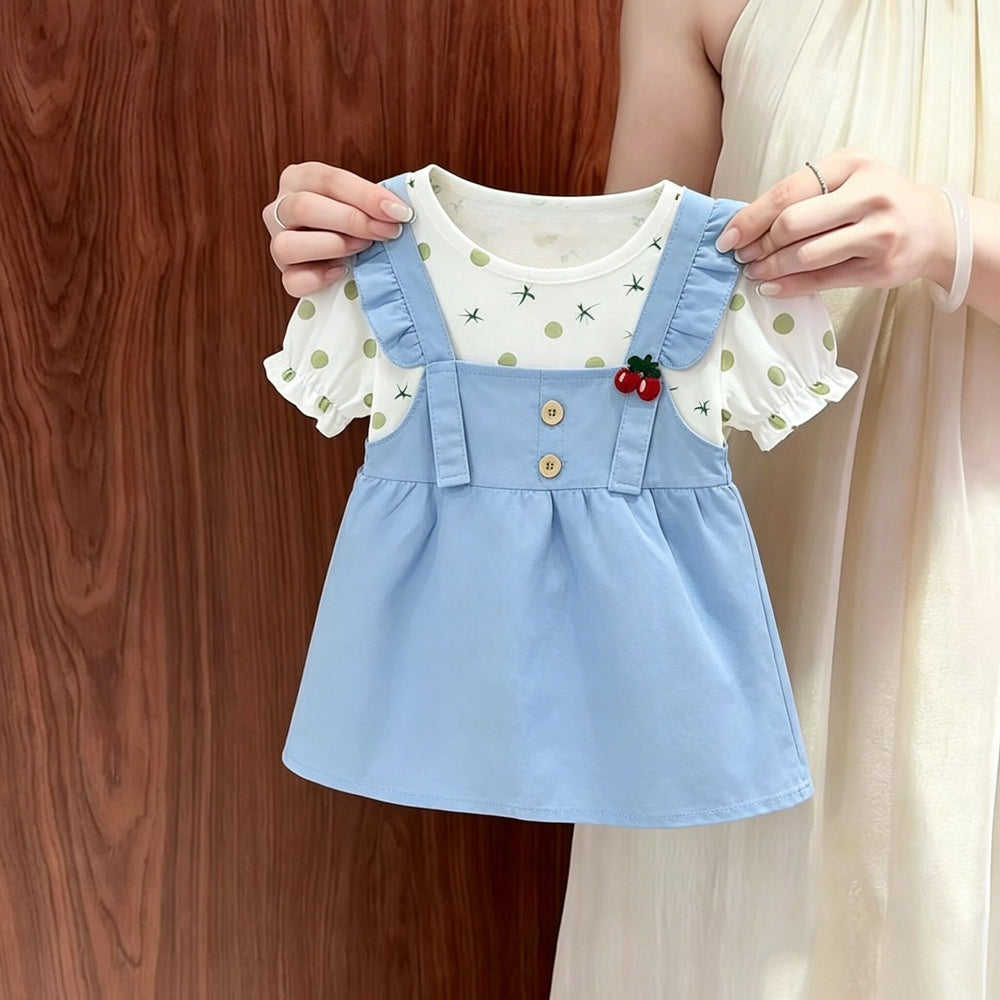 Girls' summer dress, baby clothes, little girl, baby girl,  lightweight, stylish, cute, and adorable dress