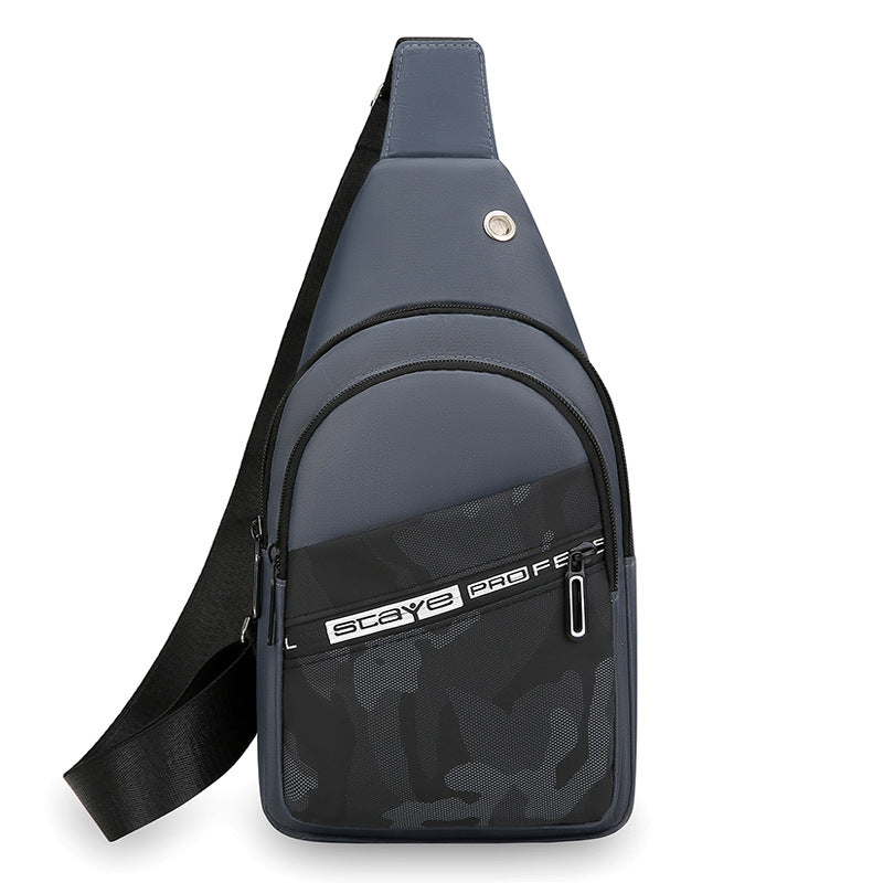 Cross-border fashion breast bag men's Oxford casual shoulder bag diagonal span new backpack trendy waist bag crossbody bag wholesale