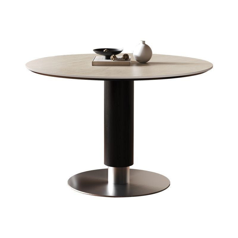 For homesmall apartment restaurant modern casual solid wood dining table via round table medieval travertine slate dining table and chair combination